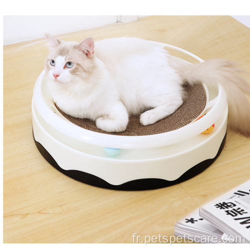 Jouet de plaquette de gratteuse en papier ondulé de chat imperméable